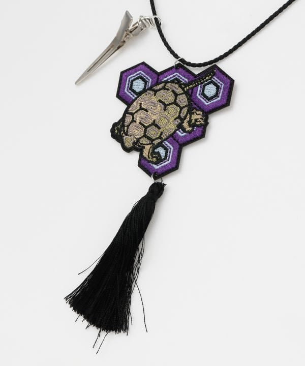 Semamori Embroidered Tassel Necklace by Kaya - Ametsuchi