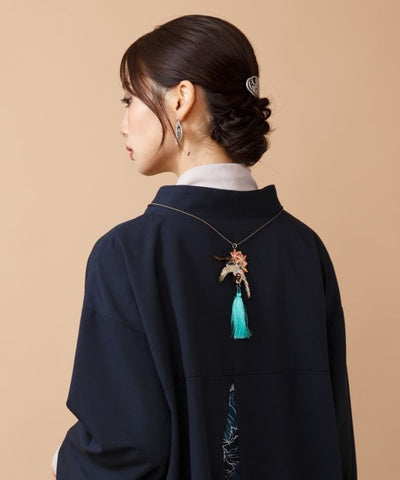 Semamori Embroidered Tassel Necklace
