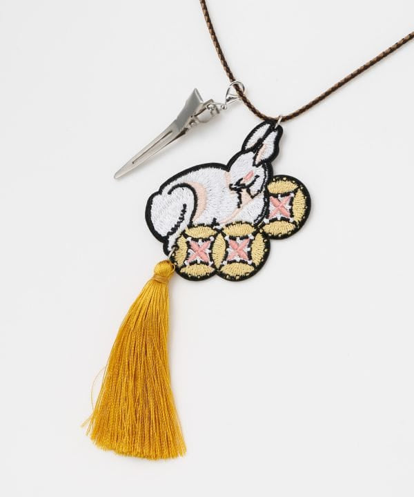 Semamori Embroidered Tassel Necklace