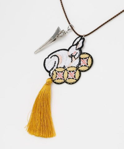 Semamori Embroidered Tassel Necklace