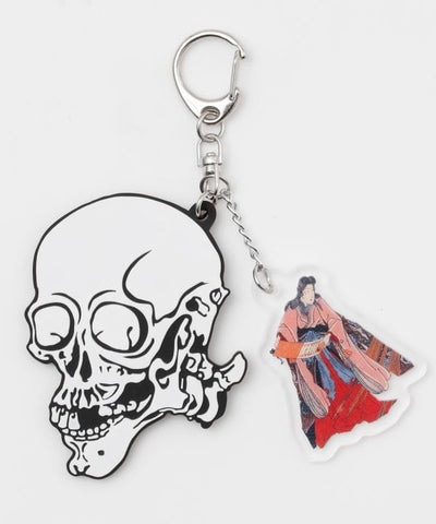 Ukiyoe Rubber Animal Keychain
