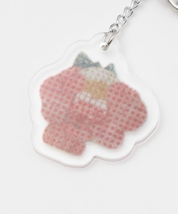 Ukiyoe Rubber Animal Keychain