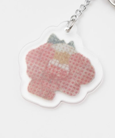 Ukiyoe Rubber Animal Keychain