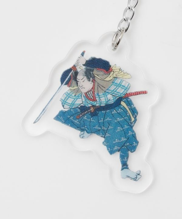 Ukiyoe Rubber Animal Keychain