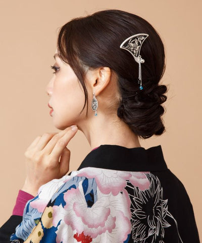 Japanese Zogan Motif Hairpin by Kaya - Ametsuchi