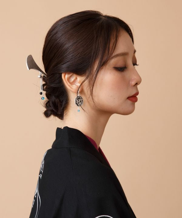 Japanese Zogan Motif Hairpin by Kaya - Ametsuchi