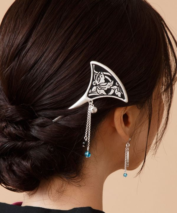 Japanese Zogan Motif Hairpin by Kaya - Ametsuchi