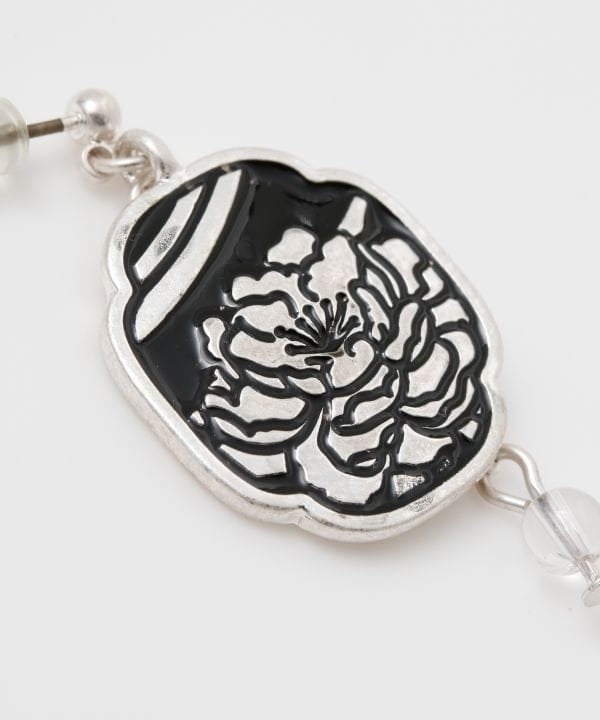 Japanese Zogan Motif Earrings by Kaya - Ametsuchi