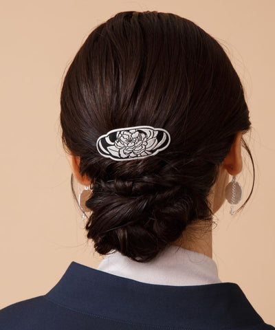 Japanese Zogan Motif Hair Clip by Kaya - Ametsuchi
