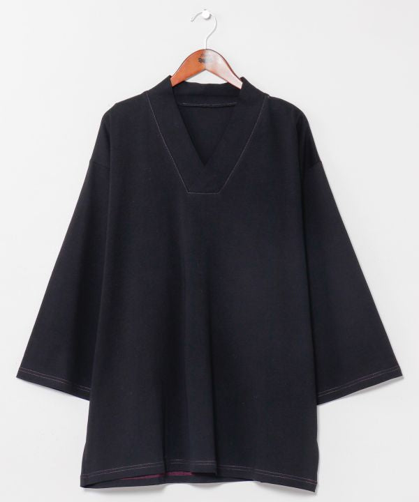 Kimono Collar Cotton Top for Men