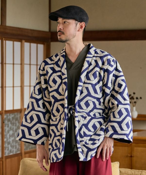 Kimono Collar Cotton Top for Men