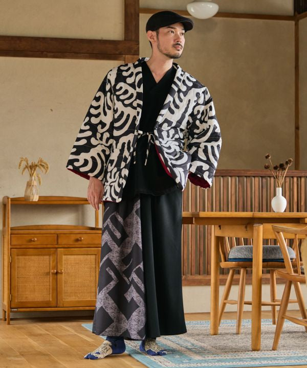 Kimono Collar Cotton Top for Men