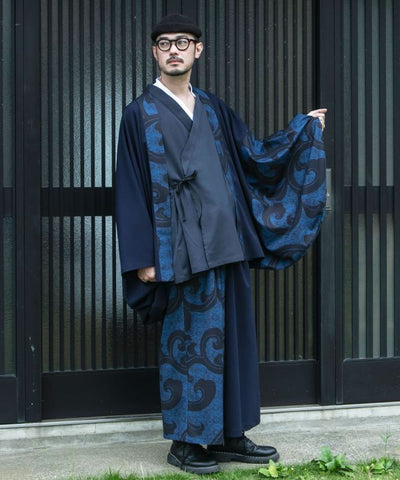 Japanese Motif Haori Jacket by Kaya - Ametsuchi