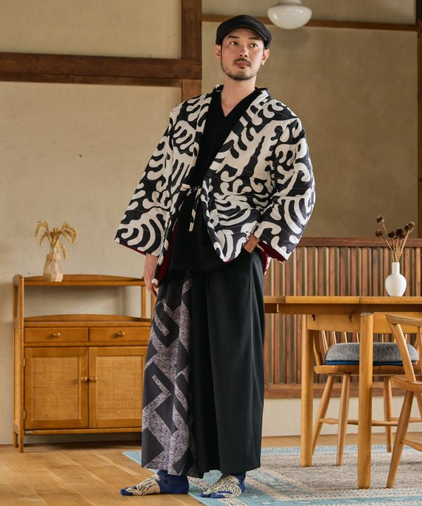 Japanese Traditional Motif Wide Pants by Kaya - Ametsuchi