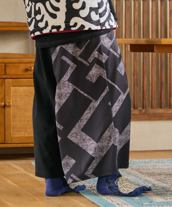 Japanese Traditional Motif Wide Pants by Kaya - Ametsuchi