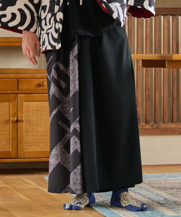 Japanese Traditional Motif Wide Pants by Kaya - Ametsuchi