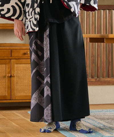 Japanese Traditional Motif Wide Pants by Kaya - Ametsuchi