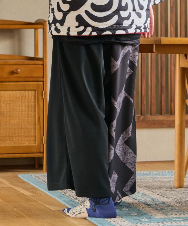 Japanese Traditional Motif Wide Pants by Kaya - Ametsuchi
