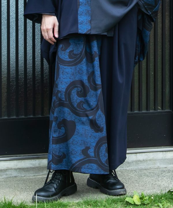 Japanese Traditional Motif Wide Pants by Kaya - Ametsuchi