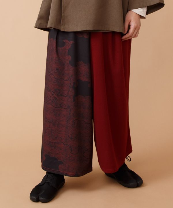 Japanese Traditional Motif Wide Pants by Kaya - Ametsuchi