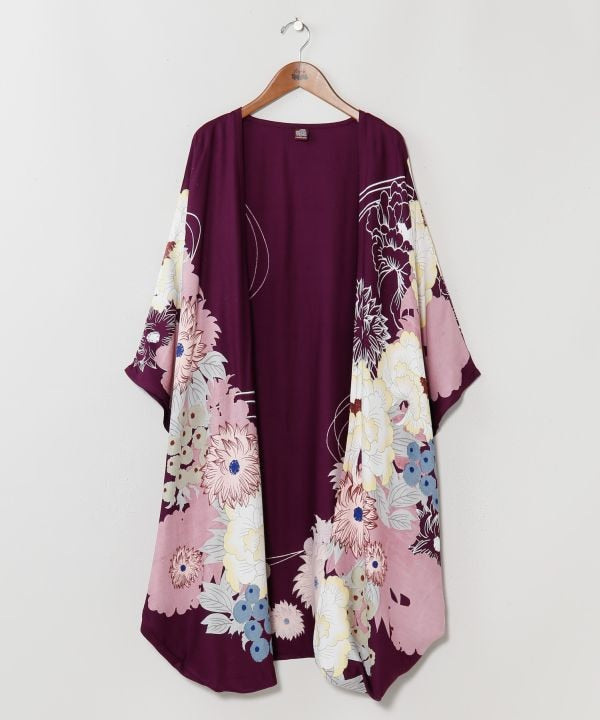Japanese Floral Furisode Haori Jacket by Kaya - Ametsuchi