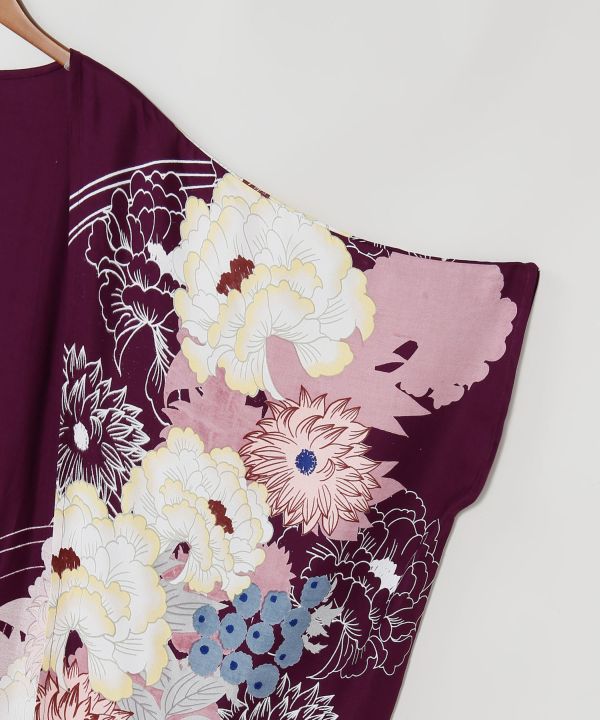Japanese Floral Furisode Haori Jacket by Kaya - Ametsuchi