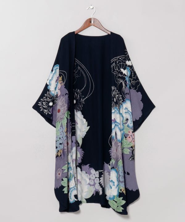 Japanese Floral Furisode Haori Jacket by Kaya - Ametsuchi