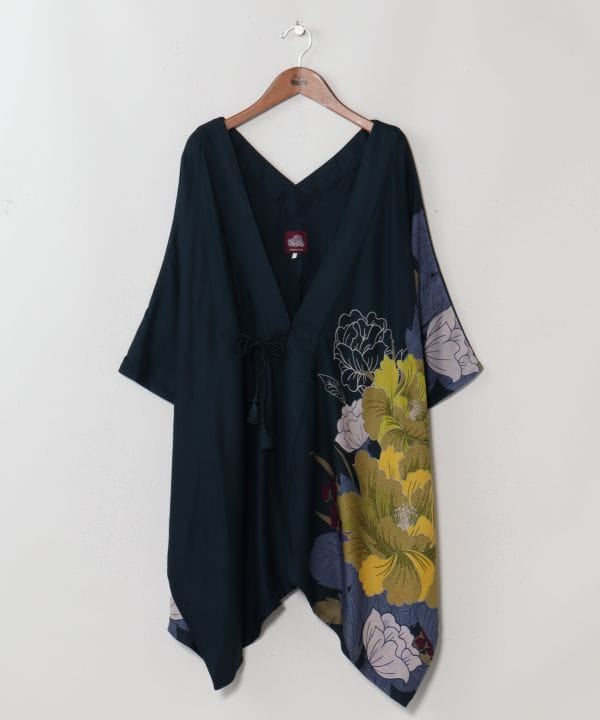 Japanese Floral Haori Jacket by Kaya - Ametsuchi