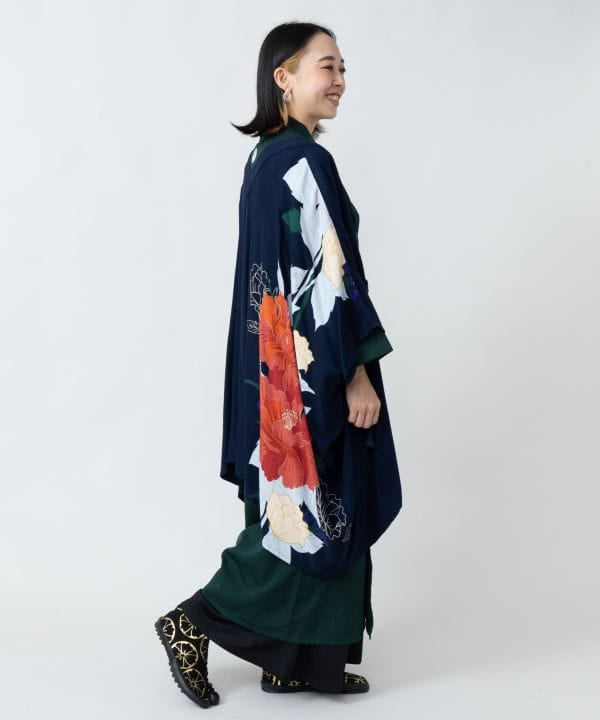 Japanese Floral Haori Jacket by Kaya - Ametsuchi