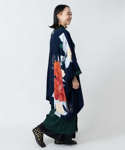 Japanese Floral Haori Jacket by Kaya - Ametsuchi