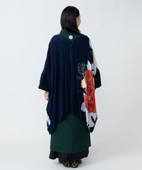 Japanese Floral Haori Jacket by Kaya - Ametsuchi