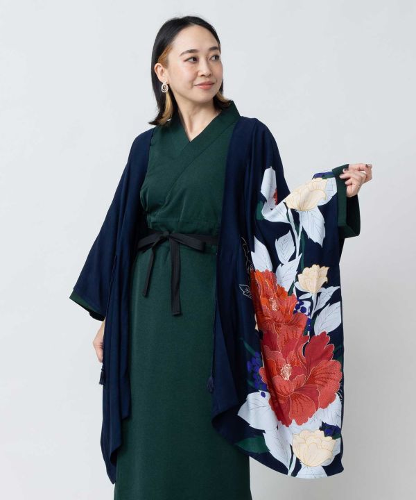 Japanese Floral Haori Jacket by Kaya - Ametsuchi
