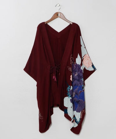 Japanese Floral Haori Jacket by Kaya - Ametsuchi