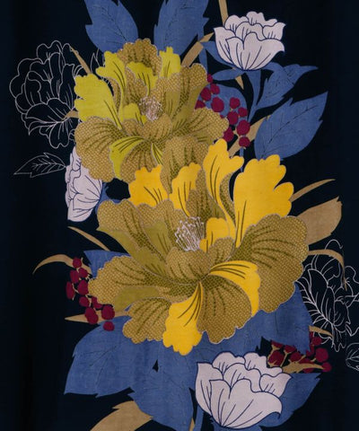 Japanese Floral Kimono Dress by Kaya - Ametsuchi