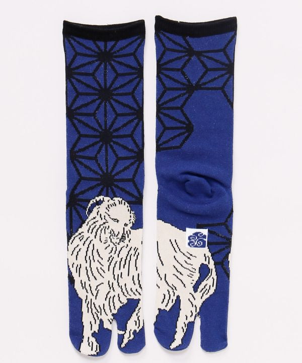 Tabi Socks - Hokusai Sheep - 25-28cm by Kaya - Ametsuchi
