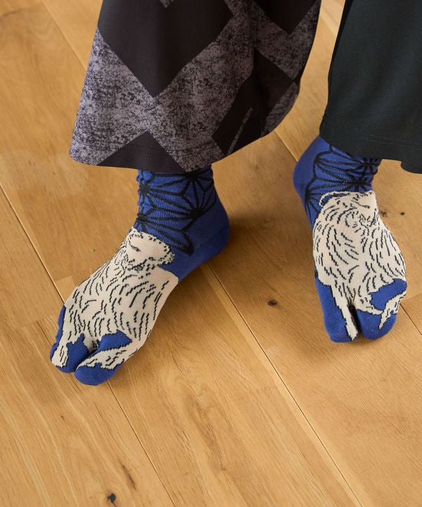Tabi Socks - Hokusai Sheep - 25-28cm