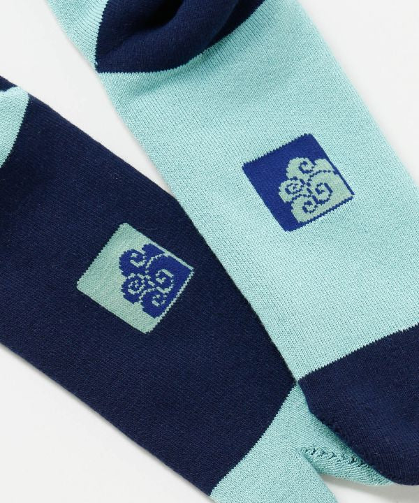 Bicolor Pile Tabi Socks - 23-25cm