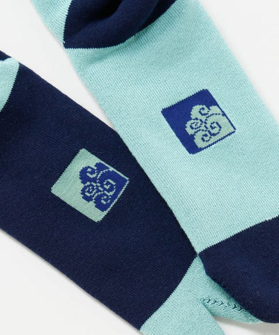 Bicolor Pile Tabi Socks - 23-25cm