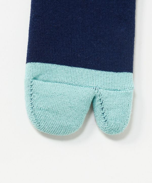 Bicolor Pile Tabi Socks - 23-25cm