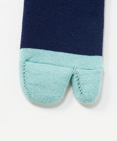 Bicolor Pile Tabi Socks - 23-25cm