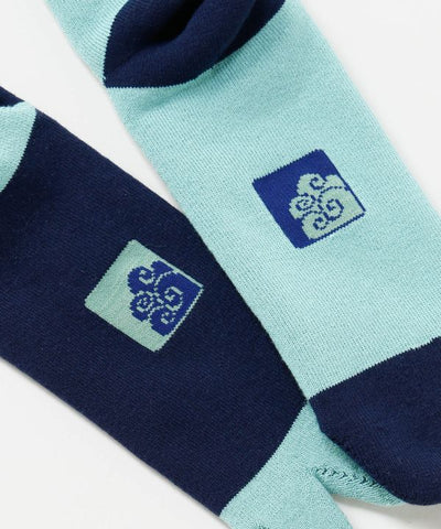 Bicolor Pile Tabi Socks - 25-28cm