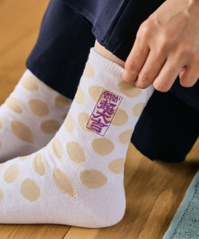 Tabi Socks - 超大吉 - Super Great Fortune Dot - 23-25cm