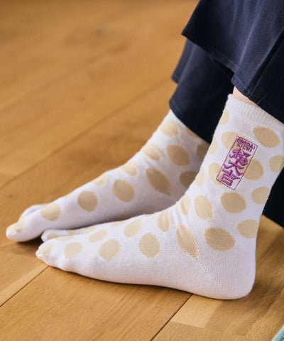 Tabi Socks - 超大吉 - Super Great Fortune Dot - 23-25cm