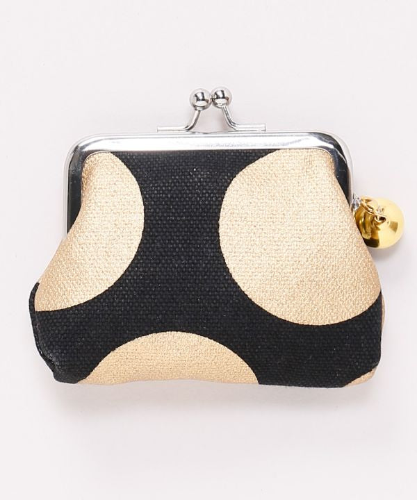 Retro Metallic Polka Dot Gamaguchi Coin Purse by Kaya - Ametsuchi