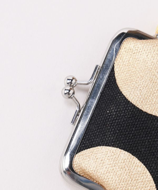 Retro Metallic Polka Dot Gamaguchi Coin Purse by Kaya - Ametsuchi