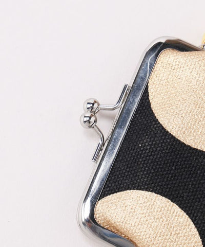 Retro Metallic Polka Dot Gamaguchi Coin Purse by Kaya - Ametsuchi