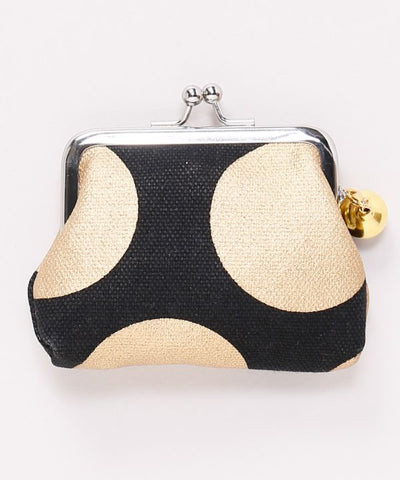 Retro Metallic Polka Dot Gamaguchi Coin Purse by Kaya - Ametsuchi