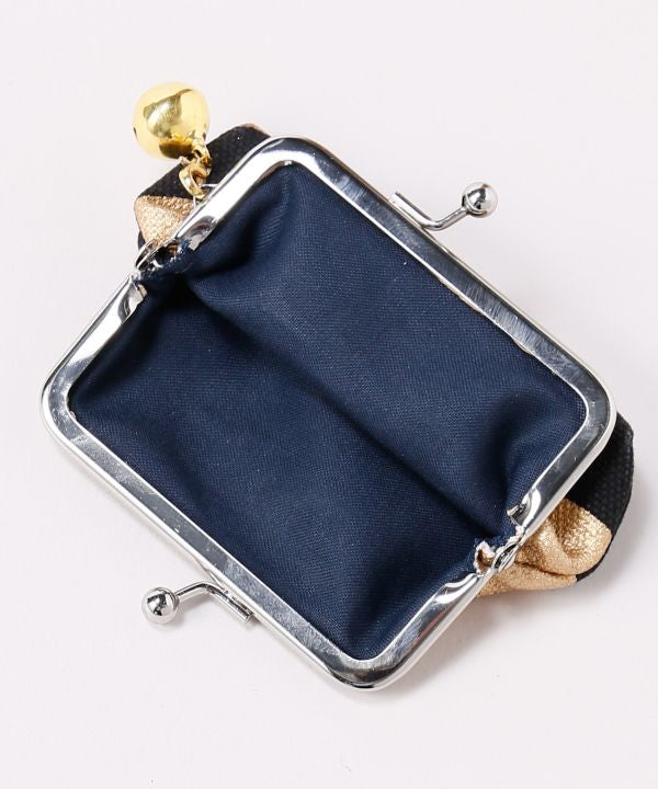 Retro Metallic Polka Dot Gamaguchi Coin Purse by Kaya - Ametsuchi