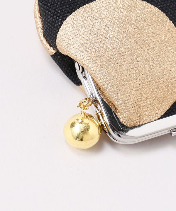 Retro Metallic Polka Dot Gamaguchi Coin Purse by Kaya - Ametsuchi