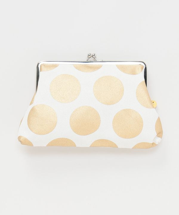 Retro Polka Dot Gamaguchi Pouch by Kaya - Ametsuchi